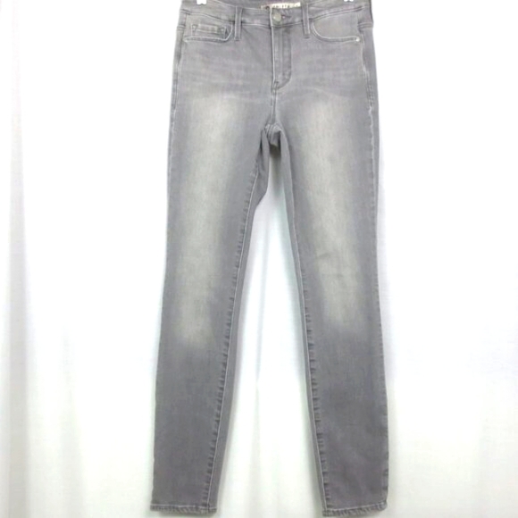 Athleta Denim - Athleta Gray Jeans Sculptek Soft Stretch Regular Rise Skinny Crop Size 2